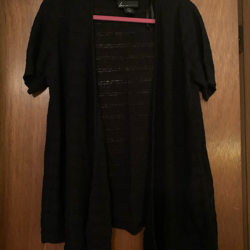 Lane Bryant 14/16 short sleeve open cardigan